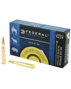 Federal PowerShok, 30-06, 150 Grain, Soft Point, 20 Round Box 3006A
