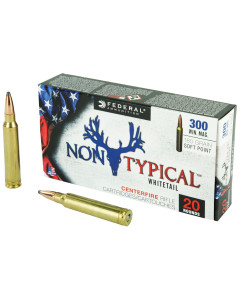 Federal Non Typical, 300 Win, 180Gr, Soft Point, 20 Round Box 300WDT180
