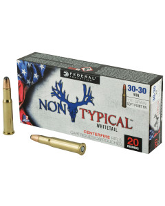 Federal Non Typical, 30-30, 170Gr, Soft Point, 20 Round Box 3030DT170