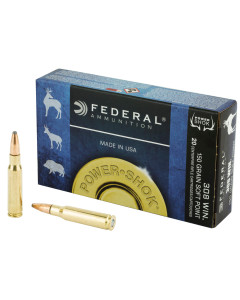 Federal PowerShok, 308WIN, 150 Grain, Soft Point, 20 Round Box 308A