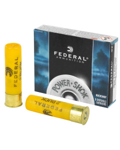 Federal PowerShok, 20 Gauge, 3", 00 Buck, 18 Pellets, 5 Round Box F2072B