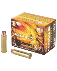 Federal Fusion, 357MAG, 158 Grain, Hollow Point, 20 Round Box F357FS1