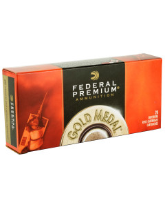 Federal Gold Medal, 338 Lapua 250 Grain, Boat Tail, Hollow Point, 20 Round Box GM338LM