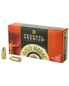 Federal Gold Medal, 45ACP, 185 Grain, Full Metal Jacket, 50 Round Box GM45B