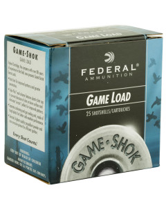 Federal Game Load, 20 Gauge, 2.75", #8, 2.5 Dram, .875oz, Shotshell, 25 Round Box H2008