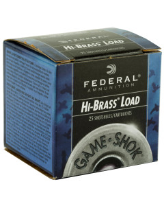 Federal GameShok, 410 Gauge, 2.5", #6, Max Dram, .5oz, Shotshell Lead Shot, 25 Round Box H4126