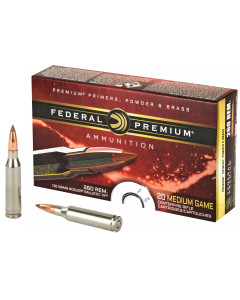 Federal Premium, 260REM, 120 Grain, Nosler Ballistic Tip, 20 Round Box P260B