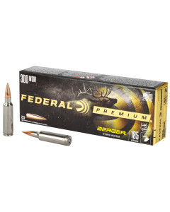 Federal Premium, Berger Hybrid Hunter, 300 WSM, 185 Grain, 20 Round Box P300WSMBCH1
