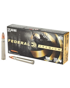 Federal Premium, 375H&H, 300 Grain, Nosler Partition, 20 Round Box P375F