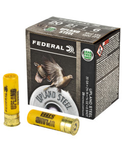 Federal Field & Range Steel, 20 Gauge 2.75", #6, 7/8 oz., Steel Shot, 25 Round Box USH20 6