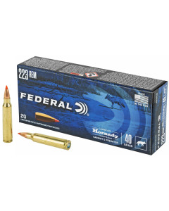 Federal Varmint and Predator, V-Max, 223 Remington, 40 Grain, 20 Round Box V223VM40