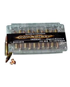 G2 Research TRIDENT, 223 Rem, 65 Grain, Lead Free Copper, 20 Round Box, California Certified Nonlead Ammunition 00085