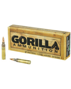 Gorilla Ammunition Company LLC 223 Rem, 69 Grain, Boat Tail Hollow Point, Sierra MatchKing, 20 Round Box GA22369SMK