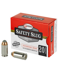 Glaser Silver, 45 ACP, 145 Grain, Pre-Fragmented, +P, 20 Round Box GL04800/20
