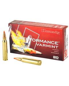 Hornady Superformance, 223REM, 53 Grain, V-Max, 20 Round Box 8025