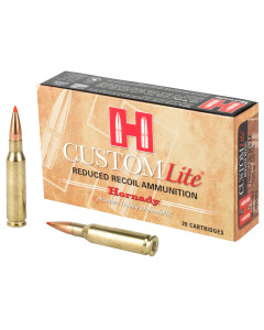 Hornady Custom Lite, 7MM-08, 120 Grain, SST, Low Recoil, 20 Round Box 80572