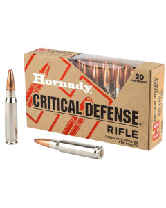 Hornady Critical Defense Rifle, 308 Winchester, 155 Grain, FlexTip, 20 Round Box 80920