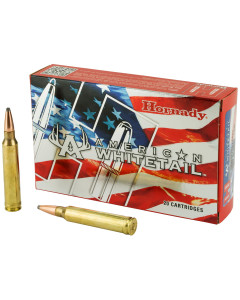 Hornady American Whitetail, 300 Win, 180 Grain, Soft Point, InterLock, 20 Round Box 82044