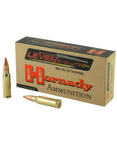 Hornady LeverEvolution, 338 Marlin Express, 200 Grain, FlexTip, 20 Round Box 82240