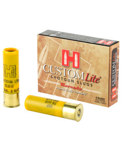 Hornady, Custom Lite, 20Ga FTX, 2.75", 250 Grain, Sabot Slug, 5 Round Box