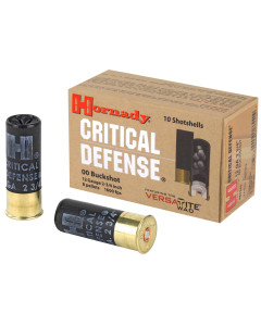 Hornady Critical Defense, 12 Gauge, 2.75", 00 Buck, Buckshot, 10 Round Box 86240