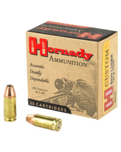 Hornady Custom, Self Defense, 9MM, 124 Grain, XTP, 25 Round Box 90242