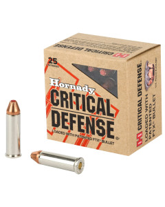 Hornady Critical Defense, 38 Special, 110 Grain, Flex Tip , 25 Round Box 90310