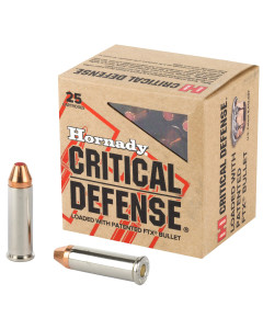 Hornady Critical Defense, 38 Special +P, 110 Grain, Flex Tip, 25 Round Box 90311