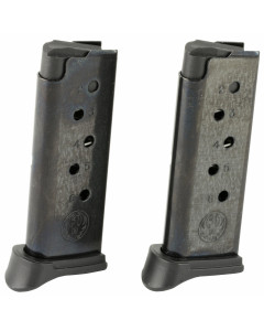 Ruger 380 ACP 6rd Magazine, Fits Ruger LCP w/ Finger Rest - 2 Pack