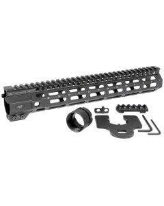 Midwest Industries Combat Rail M-Lok Handguard, Fits AR Rifles, 12.625", Wrench Included, Black Finish MI-CRM12.625