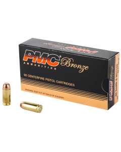 PMC Bronze, 40S&W, 180 Grain, Full Metal Jacket, 50 Round Box 40E