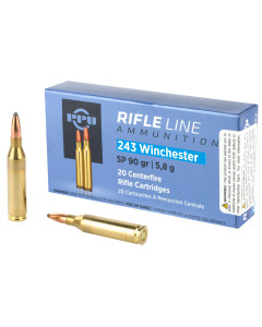 Prvi Partizan Rifle, 243 Win, 90 Grain, Soft Point, 20 Round Box PP2431