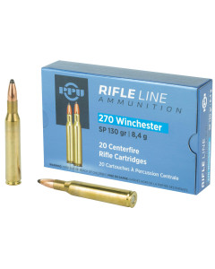 Prvi Partizan Rifle, 270 Win, 130 Grain, Soft Point, 20 Round Box PP2701