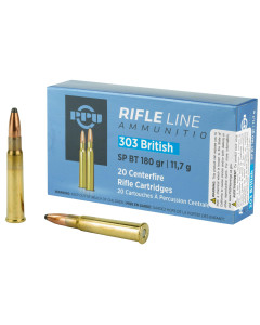 Prvi Partizan Rifle, 303 British, 180 Grain, Soft Point, 20 Round Box PP303S2