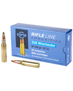 Prvi Partizan Rifle, 308 Win, 150 Grain, Soft Point, 20 Round Box PP3081