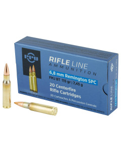 Prvi Partizan Rifle, 6.8SPC, 115 Grain, Full Metal Jacket Boat Tail, 20 Round Box PP68F