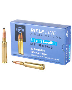 Prvi Partizan Rifle, 6.5X55 Swedish, 139 Grain, Soft Point, 20 Round Box PP6SWS