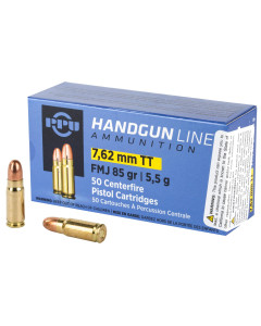 Prvi Partizan Pistol, 7.62x25 Tokarev, 85 Grain, Full Metal Jacket, 50 Round Box PPH7TF