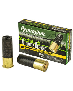Remington Ultimate Defense, 12 Gauge 2.75", #4 Shotshell, 21 Pellets, 5 Round Box 20637