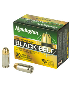 Remington Golden Saber Black Belt, 45 ACP, 230 Grain, Jacketed Hollow Point, 20 Round Box 29418