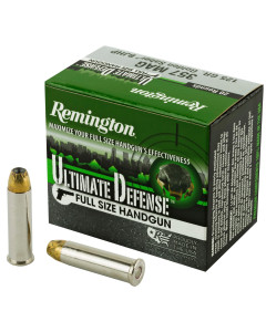 Remington Ultimate Defense, 357 MAG, 125 Grain, Brass Jacketed Hollow Point, 20 Round Box 28920