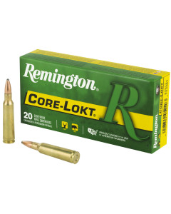 Remington Core Lokt, 250 Savage, 100 Grain, Pointed Soft Point, 20 Round Box 29077