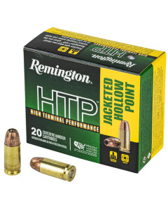 Remington High Terminal Performance, 9MM +P, 115 Grain, Jacketed Hollow Point, 20 Round Box RTP9MM6A