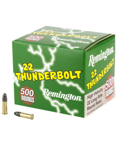 Remington Thunderbolt .22LR, 40 Grain, Round Nose Hi-Velocity, 500 Round Case 