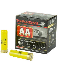 Winchester Ammunition AA Target, 20 Gauge, 2.75", #7.5, 2.5 Dram, 1 oz., Shotshell, 25 Round Box AAH207