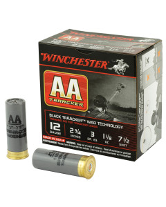 Winchester Ammunition AA TrAAcker, 12 Gauge, 2.75", #7.5, Shotshell, Black, 25 Round Box AAHA127TB