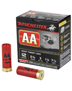 Winchester Ammunition AA Heavy Target Load, 12 Gauge, 2.75", #7.5, 1 1/8 oz, Shotshell, 25 Round Box AAM127