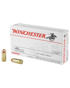 Winchester Ammunition USA, 45ACP, 230 Grain, Full Metal Jacket, 50 Round Box Q4170