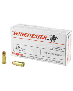 Winchester Ammunition USA, 32ACP, 71 Grain, Full Metal Jacket, 50 Round Box Q4255