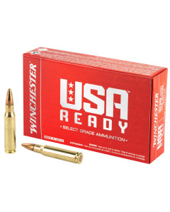 Winchester Ammunition USA Ready, 308 Winchester, 168 Grain, Open Tip, 20 Round Box RED308